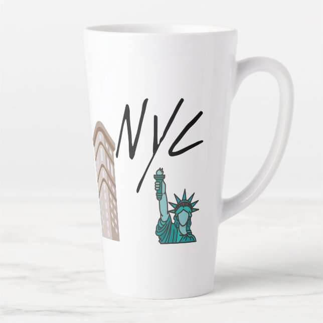 Caneca De Café Latte Nova Iorque NYC (Direita)