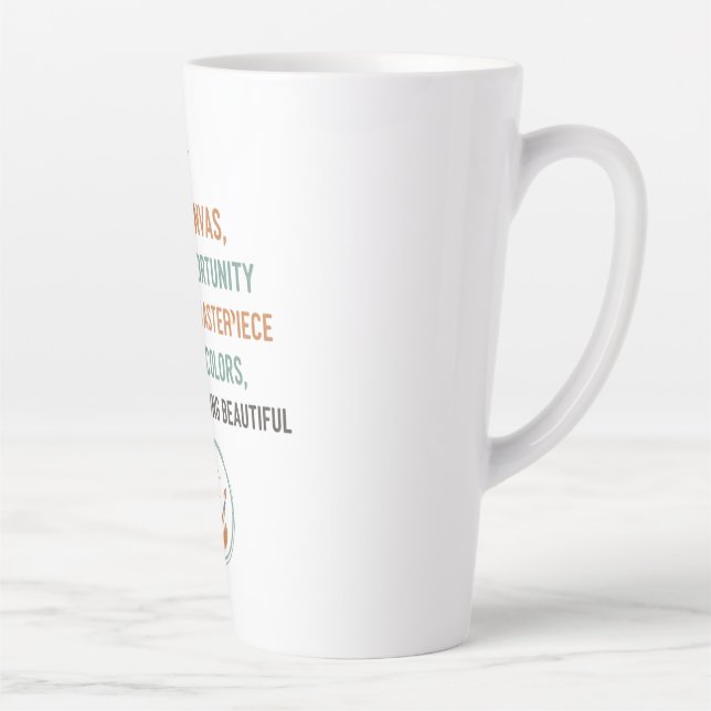 Caneca De Café Latte Nova Tela Amanhecer (Direita)