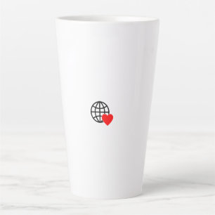 Caneca De Café Latte Novo logotipo de texto personalizado Lata