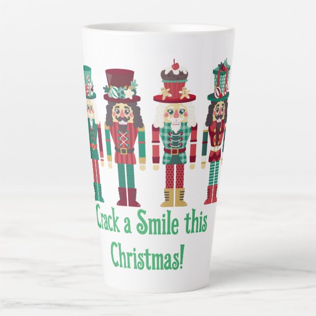Caneca De Café Latte Nozes de Natal (Frente)