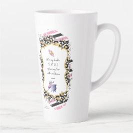 Caneca De Café Latte Números de Grabovoi para Liberdade do Medo