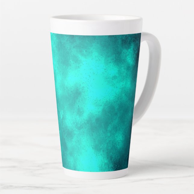 Caneca De Café Latte Nuvem de tempestade de granizo (Ângulo direito)