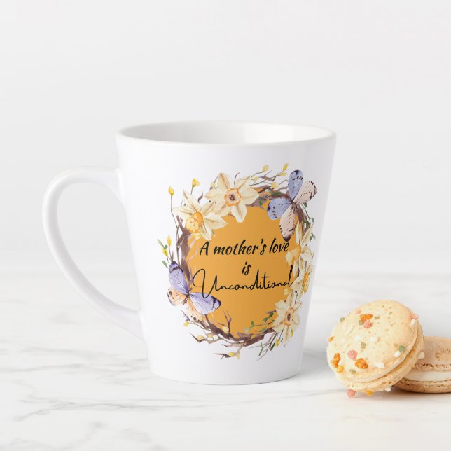 Caneca De Café Latte O amor de uma mãe é incondicional (In Situ)