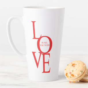 Caneca De Café Latte O amor é tudo o que você precisa