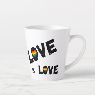 Caneca De Café Latte O amor é um latão de amor