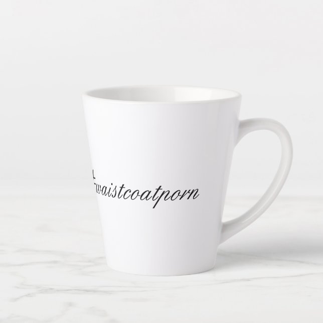 Caneca De Café Latte O Autor Revolucionário #wastcoatporn (Direita)