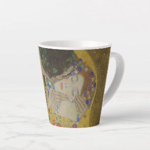 Caneca De Café Latte O Beijo, Pintura a Óleo Art Nouveau, Gustav Klimt