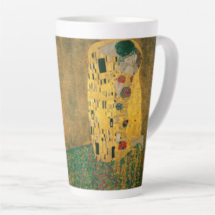Caneca De Café Latte O Beijo por Klimt