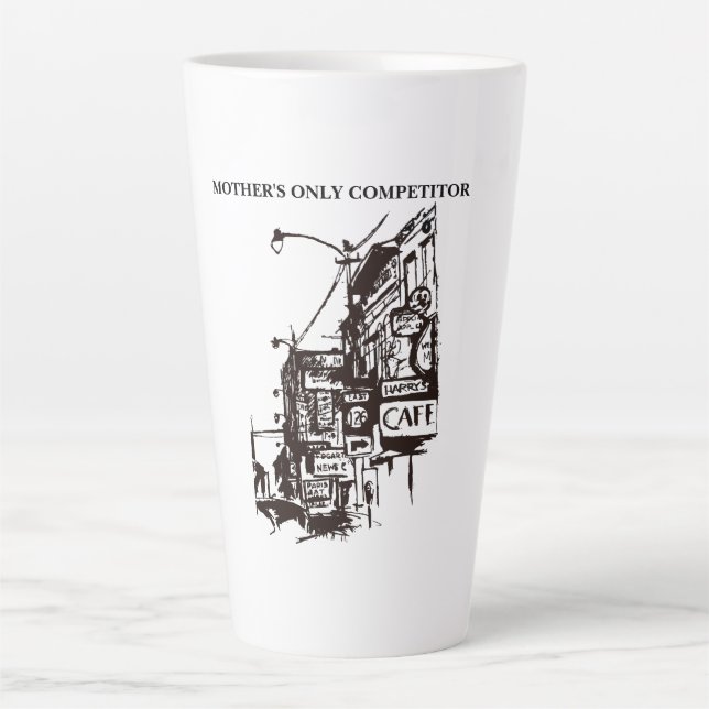 Caneca De Café Latte O café de Harry Latte Mug (Frente)