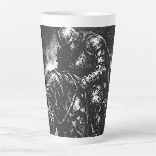 Caneca De Café Latte O Cavaleiro Caído por BurnsInHell
