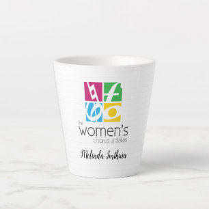 Caneca De Café Latte O coro feminino do logotipo Dallas