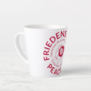 Caneca De Café Latte O Desenvolvedor De Paz De Friedens Latte Mug