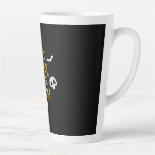 Caneca De Café Latte O Dia das Bruxas Come Bebida e Assusta O Aniversár