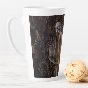 Caneca De Café Latte O fantasma transparente de SlipperyJoe no Hallowee