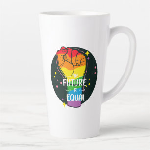 Caneca De Café Latte O Futuro É Igual À Pressão