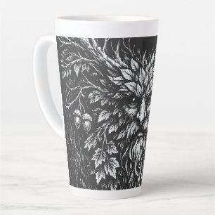 Caneca De Café Latte O Homem Verde por BurnsInHell
