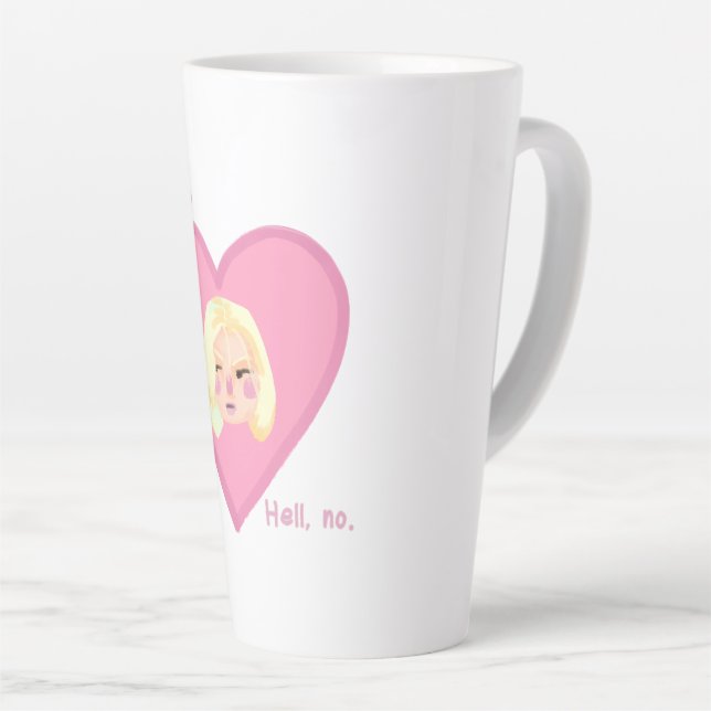 Caneca De Café Latte O humor das garotas de Latte Mug (Ângulo direito)