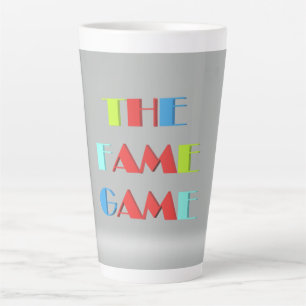 Caneca De Café Latte O jogo da fama é tão famoso seu café gigante