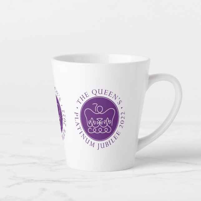 Caneca De Café Latte O Jubileu Platinum da Rainha (Direita)