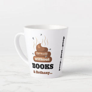 Caneca De Café Latte O Livro Mais Amigo Engraçado Passa O Aniversário L
