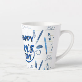 Caneca De Café Latte O melhor Pai de sempre, Dia de os pais feliz