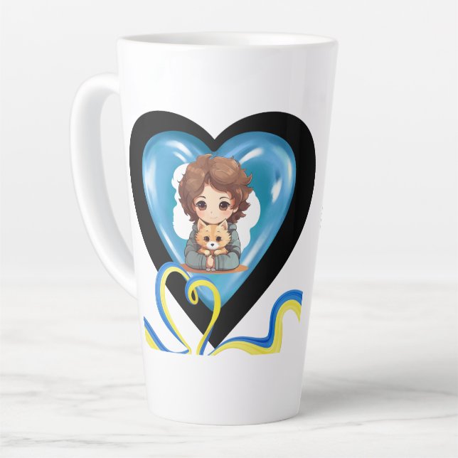 Caneca De Café Latte O melhor Pai do Canadá (Ângulo esquerdo)