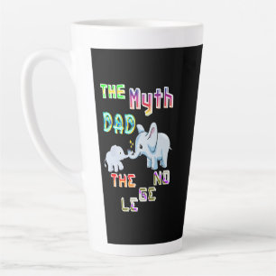 Caneca De Café Latte O Mito Pai A Lenda