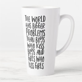 Caneca De Café Latte O Mundo do Arco-Íris orgulho gay tem maiores probl