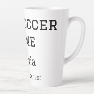 Caneca De Café Latte o nome do jogo de futebol copa do mundo fifa ano