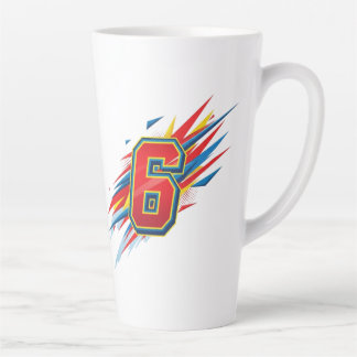 Caneca De Café Latte "O número 6: Um símbolo de harmonia e amor"
