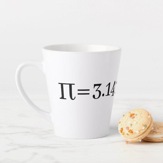 Caneca De Café Latte O número do Pi Math & Science Lover (In Situ)