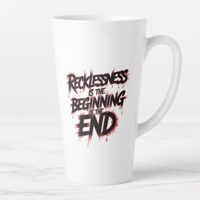 Caneca De Café Latte O Perigo da Liderança Imprudente (Direita)