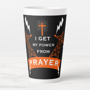 Caneca De Café Latte O Poder Da Oração