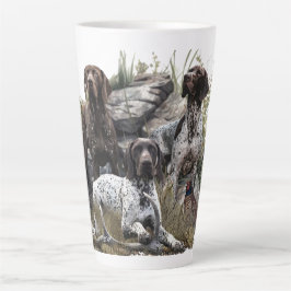 Caneca De Café Latte O ponteiro alemão Shorthired ou Deutsch Kurzhaar