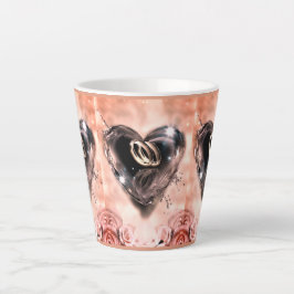 Caneca De Café Latte O Que Deus Uniu (Rosa Rosa)