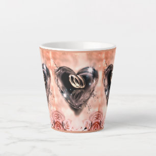Caneca De Café Latte O Que Deus Uniu (Rosa Rosa)