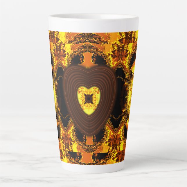 Caneca De Café Latte O que é o amor (Frente)