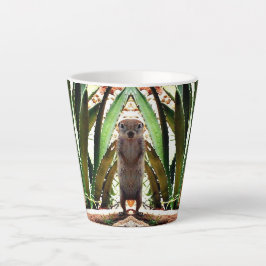 Caneca De Café Latte "O Rei" O Esquilo Terrestre Latte Mug