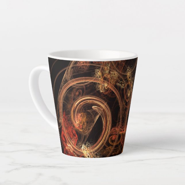 Caneca De Café Latte O som da Abstrato de música (Ângulo esquerdo)