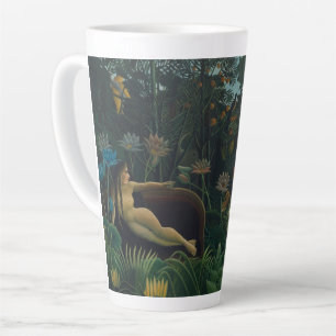 Caneca De Café Latte O Sonho (Le Rêve Exotique) por Henri Rousseau