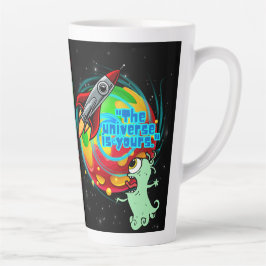 CANECA DE CAFÉ LATTE O UNIVERSO É SEU