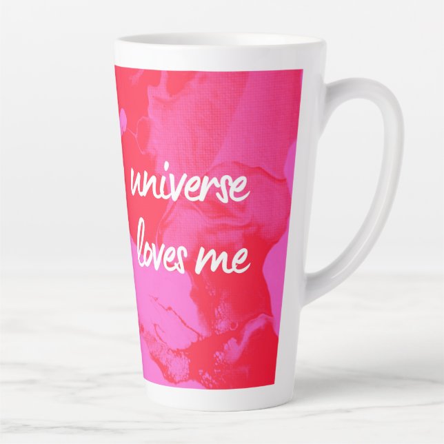 Caneca De Café Latte O Universo me ama (Direita)