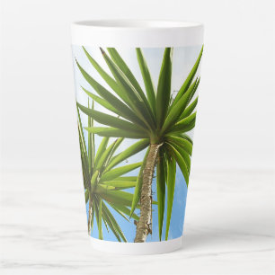 Caneca De Café Latte Oásis Tropical