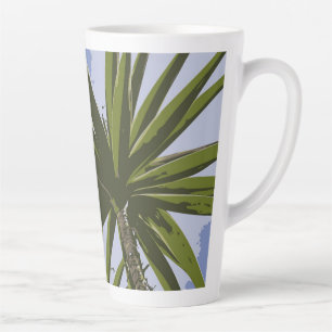 Caneca De Café Latte Oásis Tropical Palmeiras