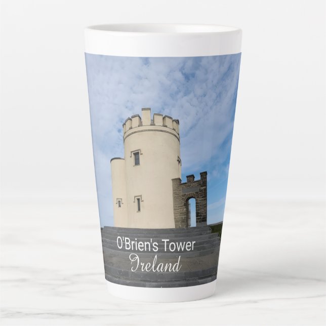 Caneca De Café Latte O'Brien's Tower Ireland Souvenir (Frente)