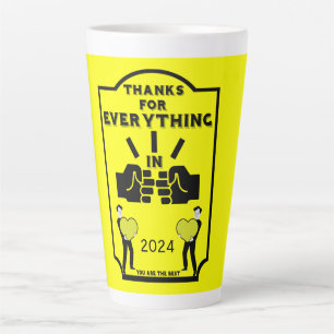 Caneca De Café Latte Obrigado Dos Recursos Humanos