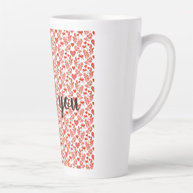 Caneca De Café Latte Obrigado por tudo! (Direita)