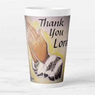Caneca De Café Latte Obrigado Senhor Latte Mug
