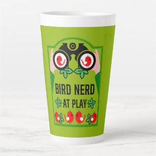 Caneca De Café Latte Observador de Pássaros Único Original