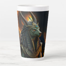 Caneca De Café Latte Observador do Além – Anubis.